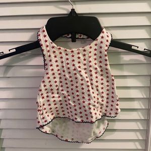 Baby Connection Baby Girl’s Tank Top Dress White with Red Stars 0-3 Months